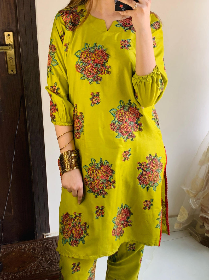 Digital Gulab Design 2pc Stitched